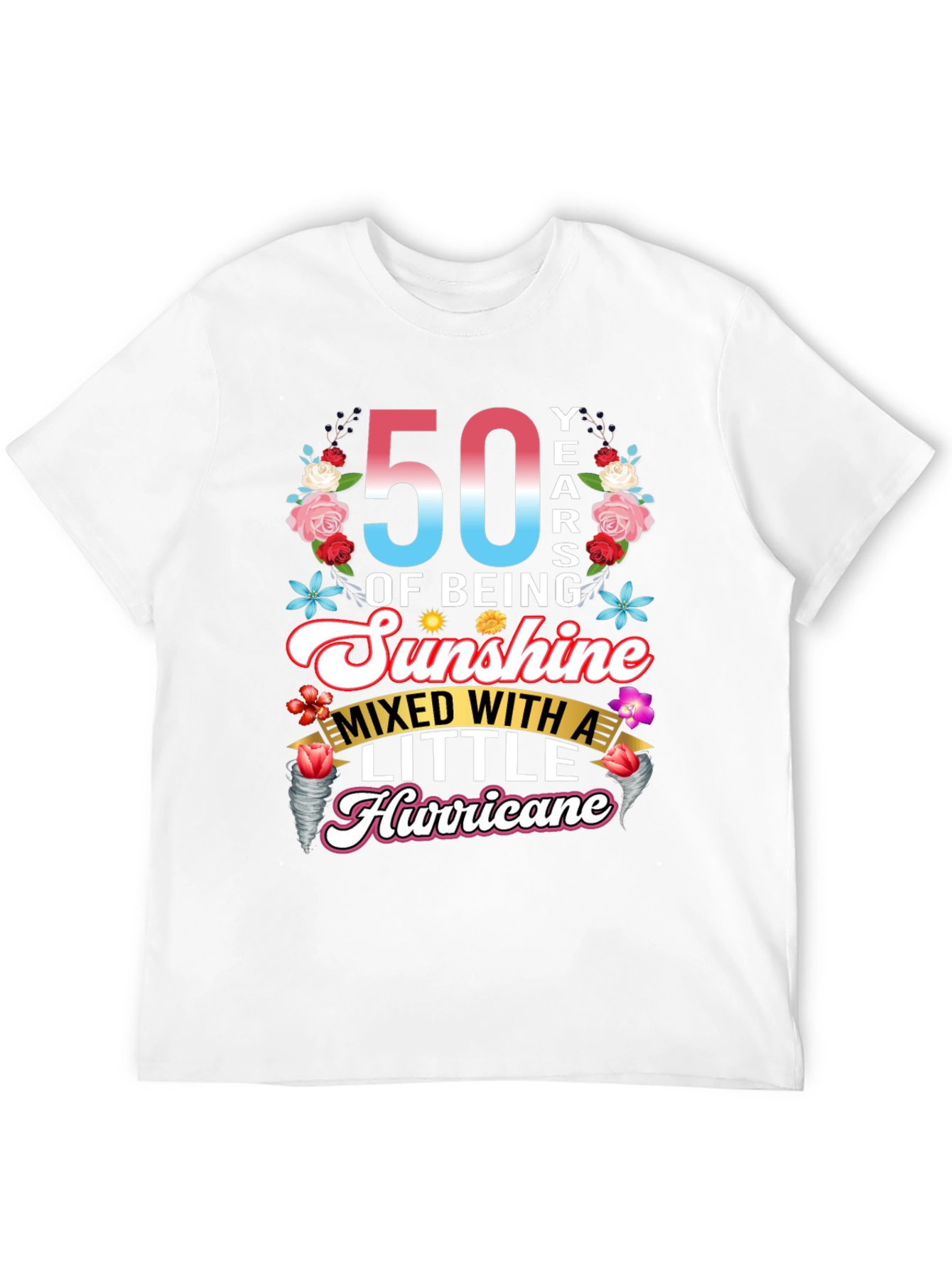 50th Birthday Sunshine Hurricane Graphic Tee