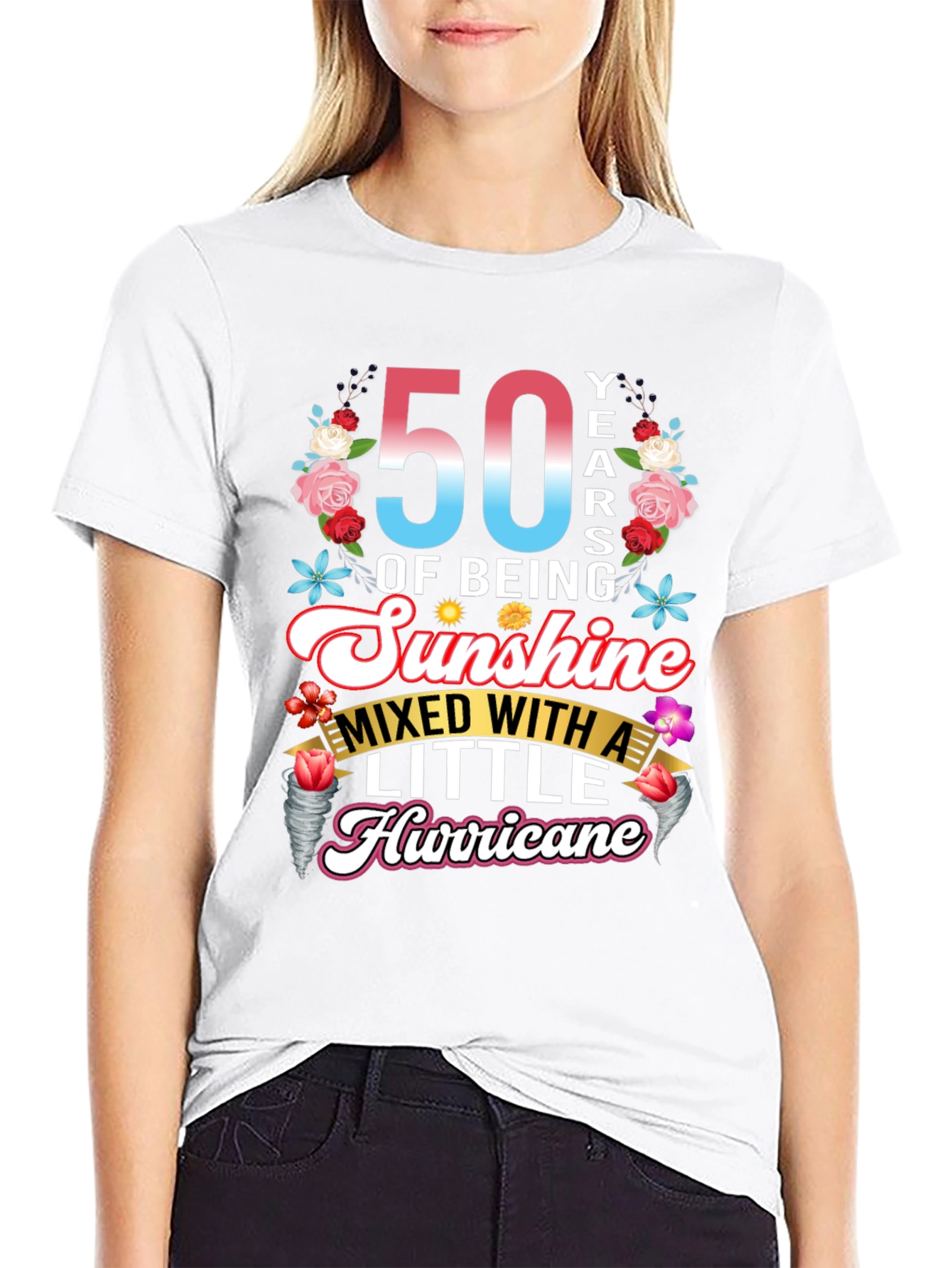 50th Birthday Sunshine Hurricane Graphic Tee