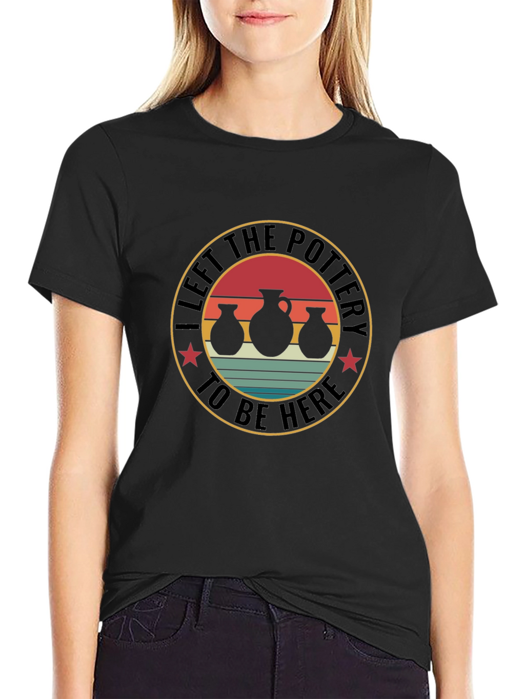 Pottery Enthusiast T-Shirt - Left The Pottery