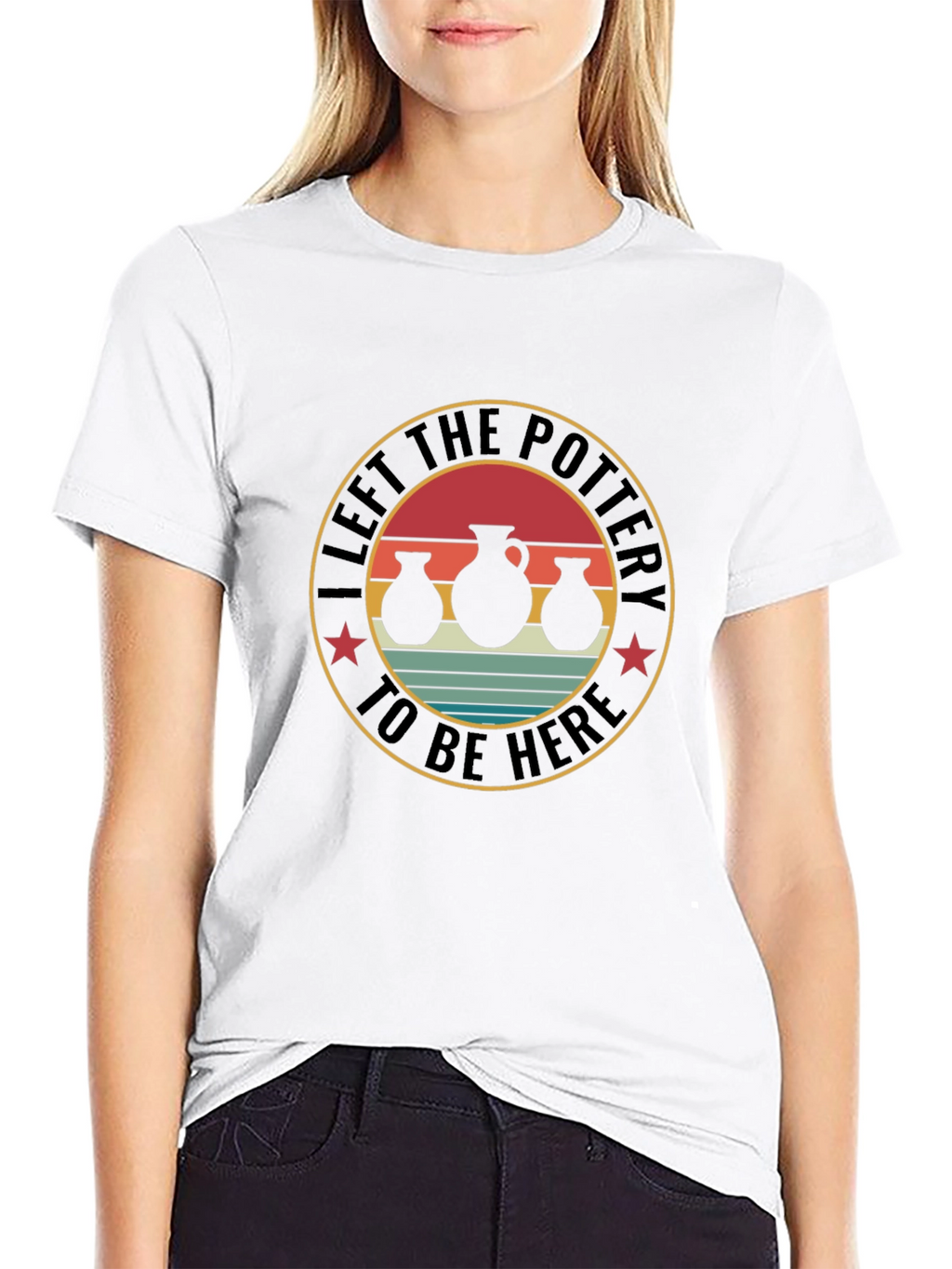 Pottery Enthusiast T-Shirt - Left The Pottery