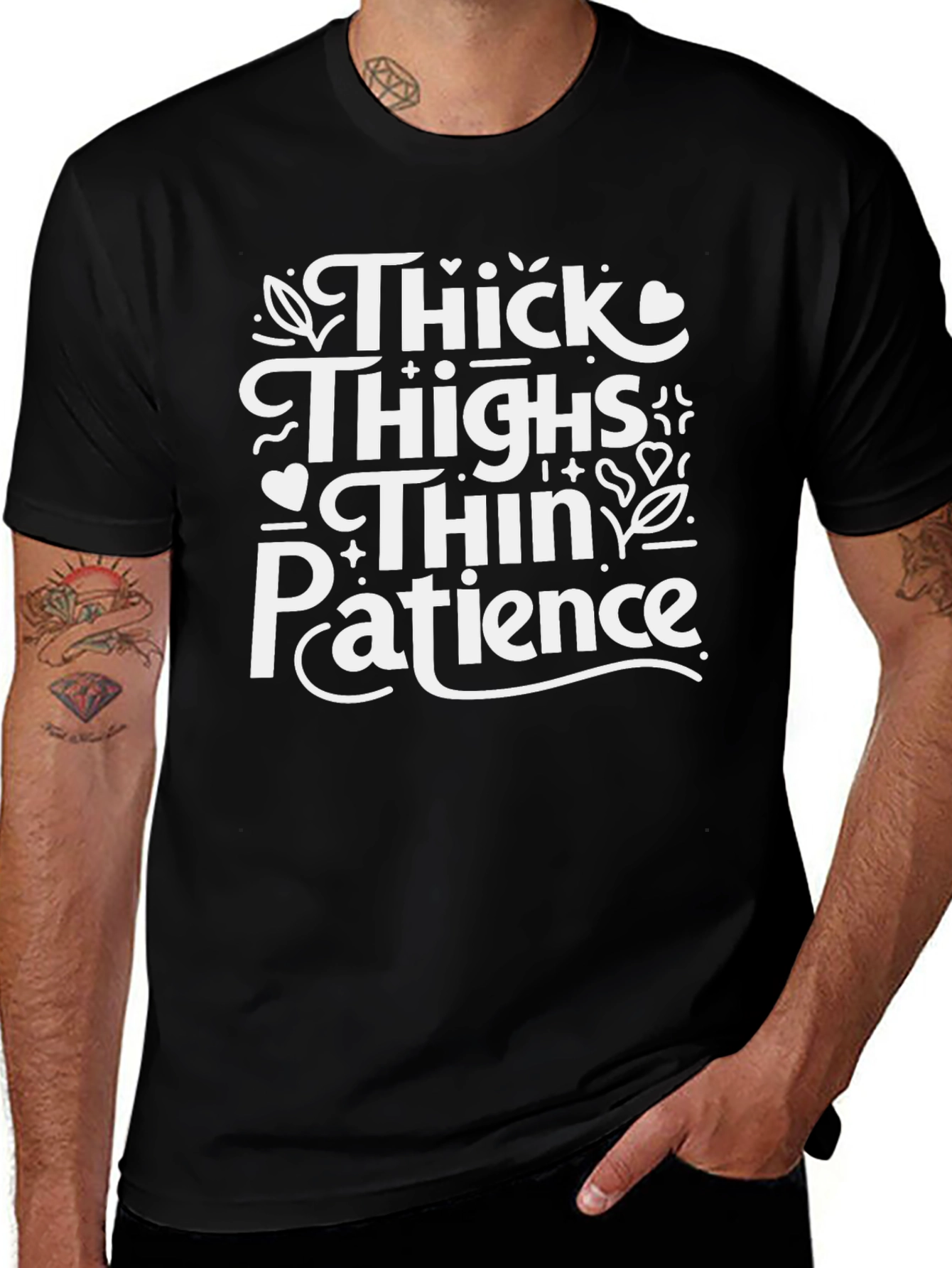 Thick Thighs Thin Patience Graphic Tee