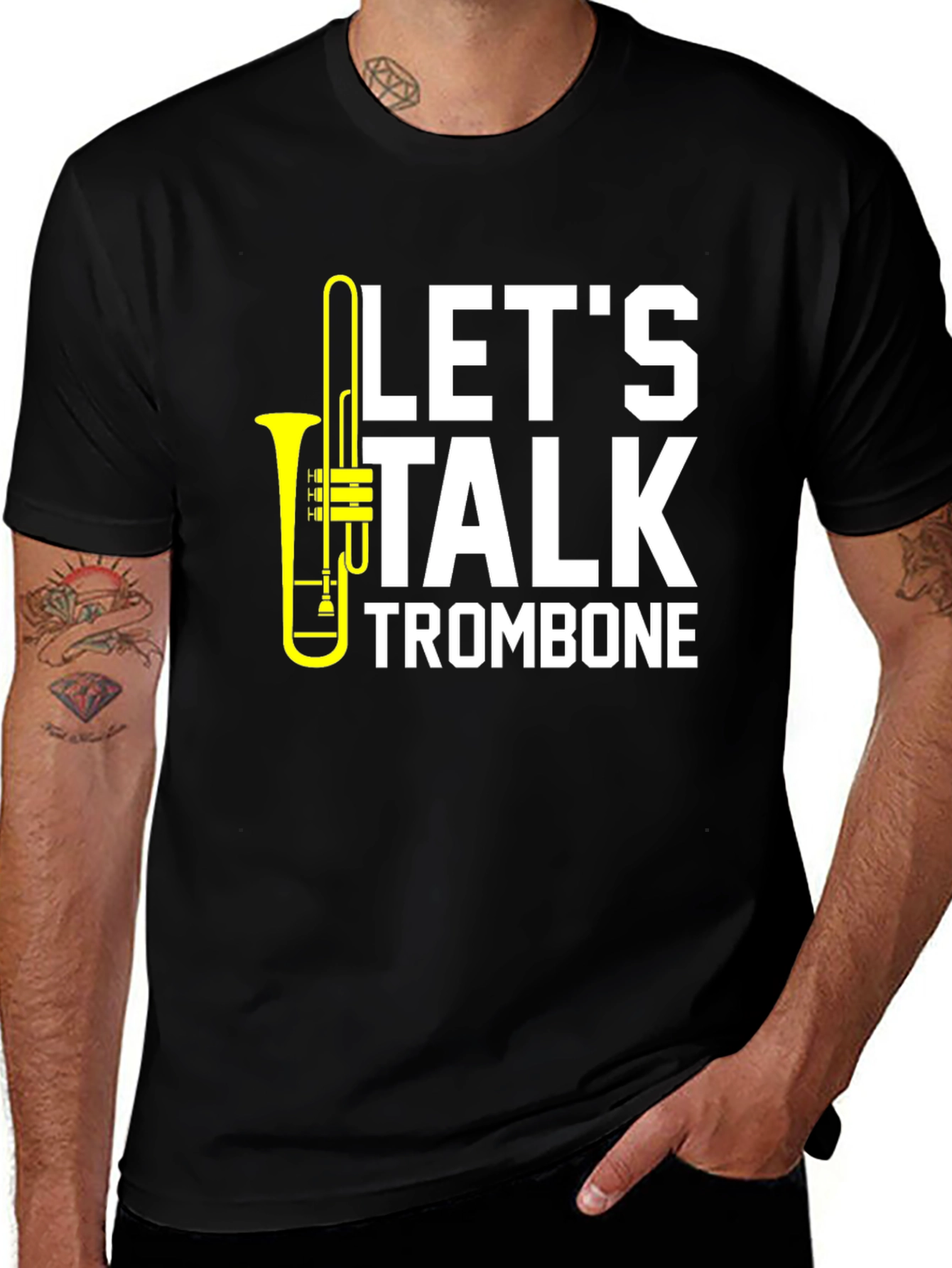 Lets Talk Trombone T-Shirt - Musician Apparel