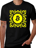 Bitcoin Logo Graphic Tee - Black T-Shirt