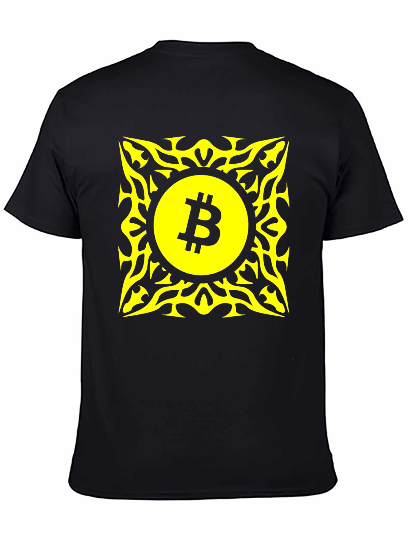 Bitcoin Logo Graphic Tee - Black T-Shirt