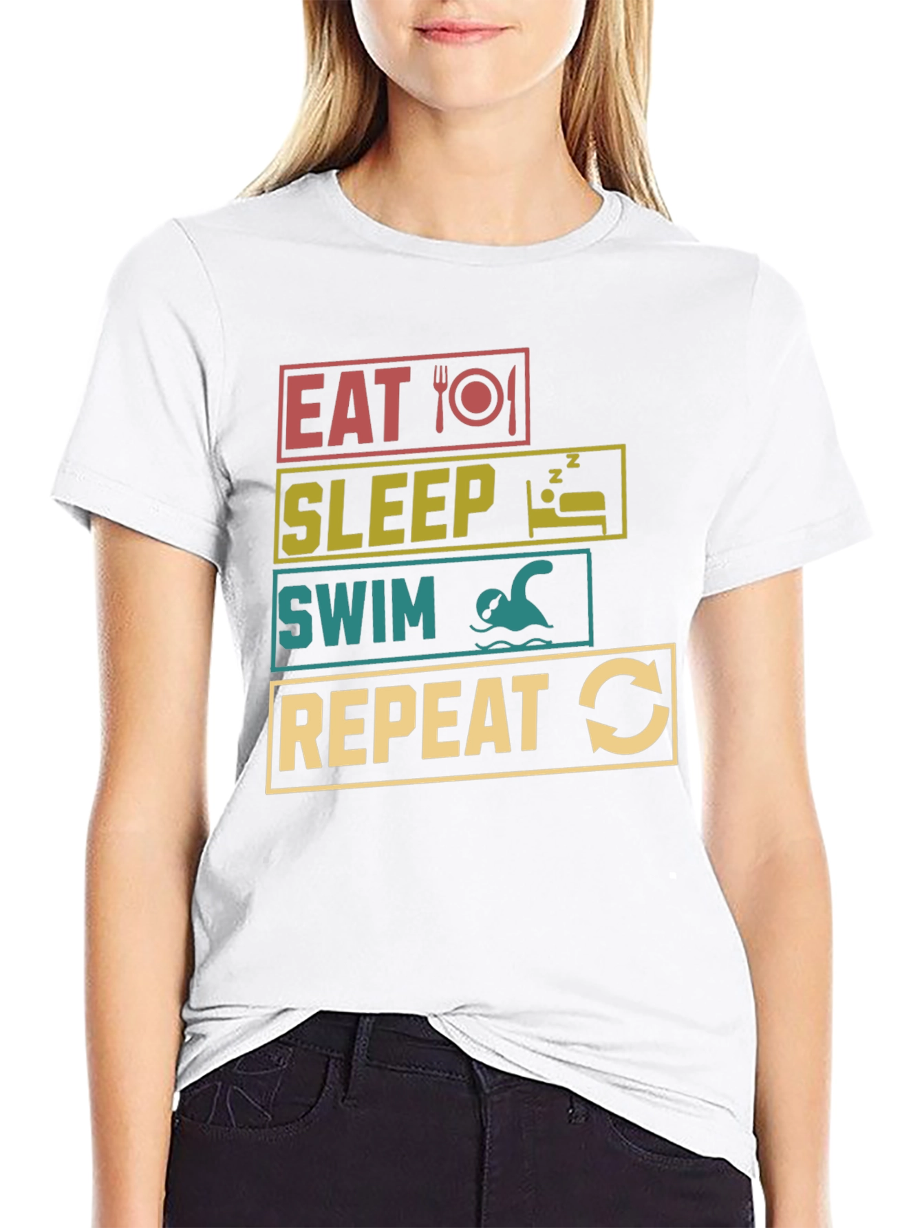 Eat Sleep Swim Repeat T-Shirt