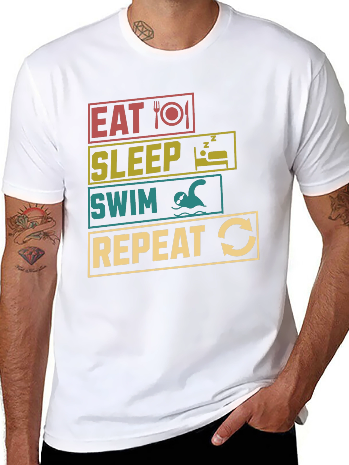 Eat Sleep Swim Repeat T-Shirt