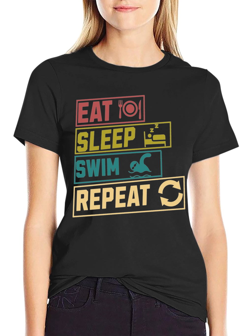 Eat Sleep Swim Repeat T-Shirt
