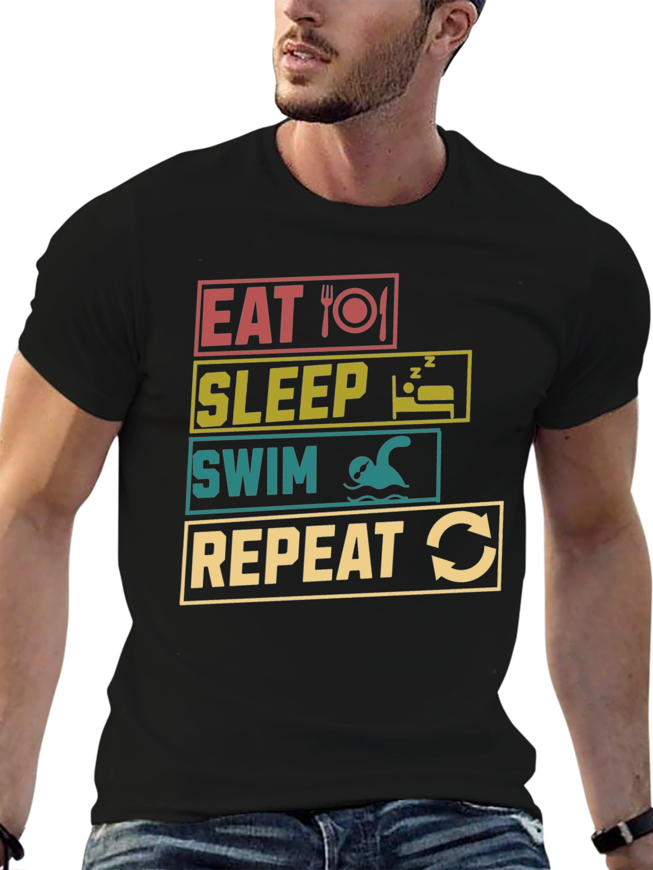 Eat Sleep Swim Repeat T-Shirt