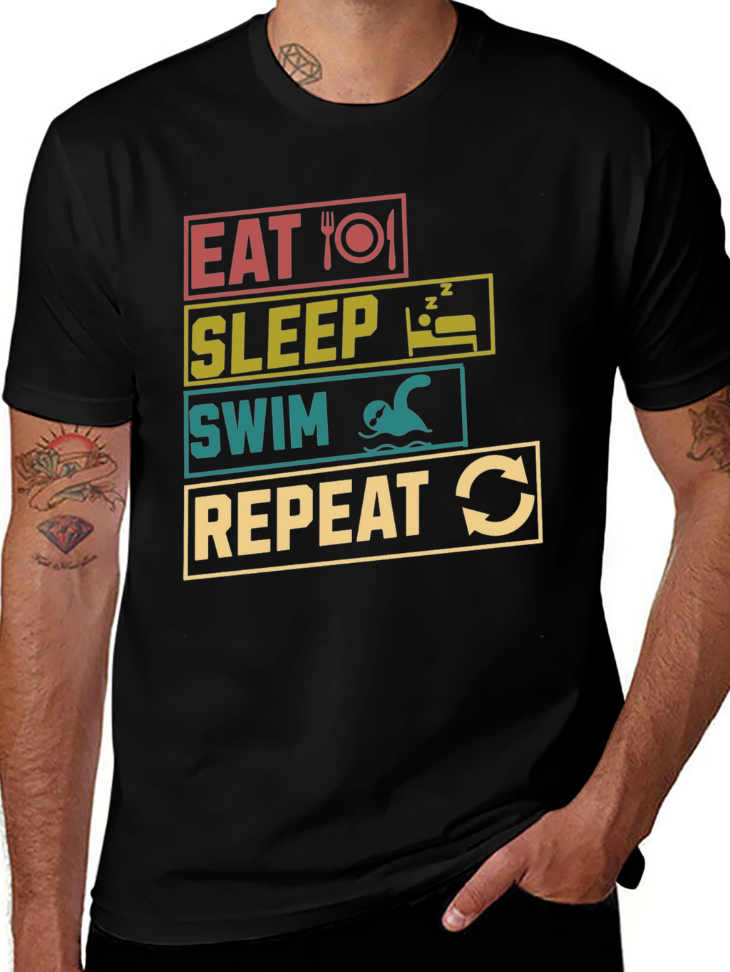 Eat Sleep Swim Repeat T-Shirt