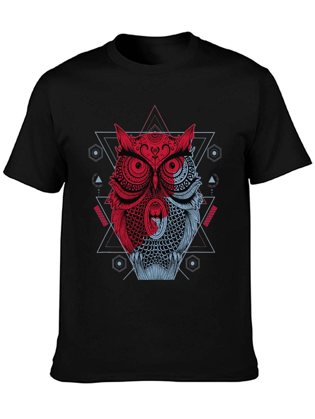 Geometric Owl Graphic T-Shirt