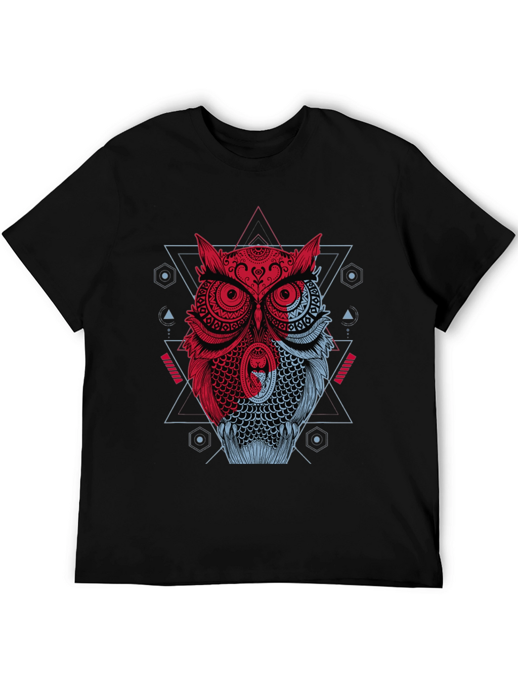 Geometric Owl Graphic T-Shirt