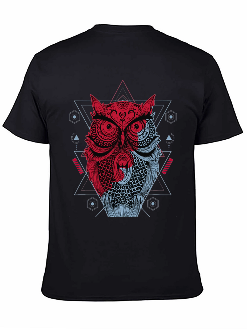 Geometric Owl Graphic T-Shirt