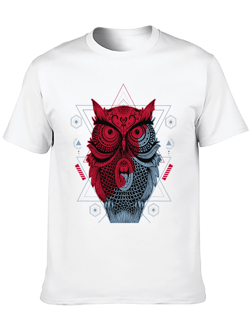 Geometric Owl Graphic T-Shirt