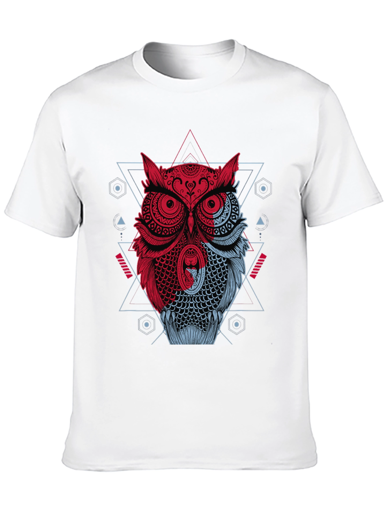 Geometric Owl Graphic T-Shirt