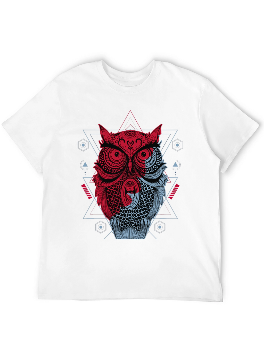 Geometric Owl Graphic T-Shirt
