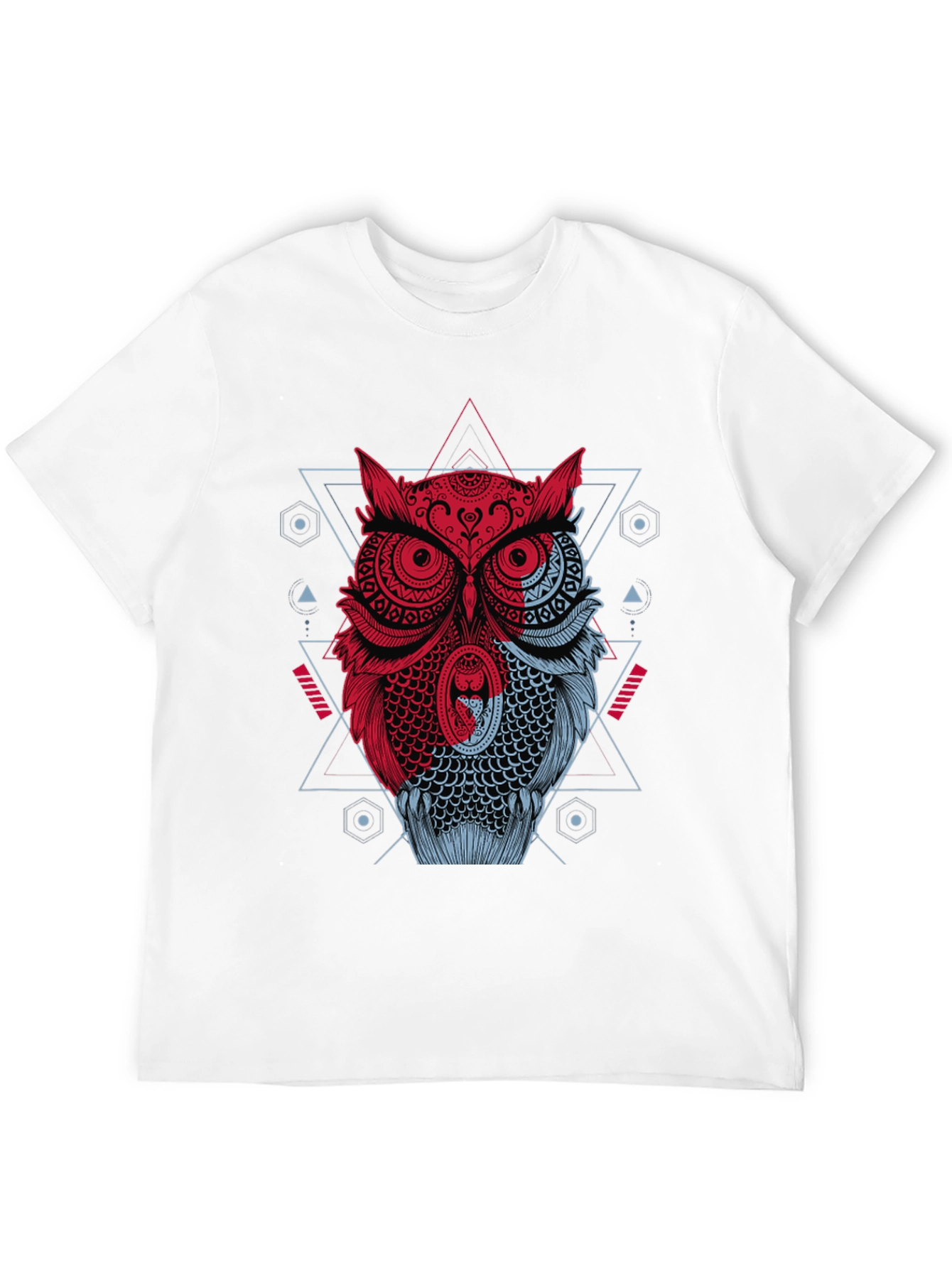 Geometric Owl Graphic T-Shirt