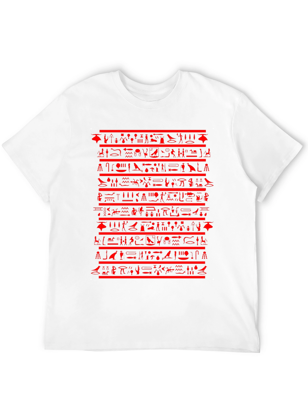 Egyptian Hieroglyphics Graphic Tee - Black