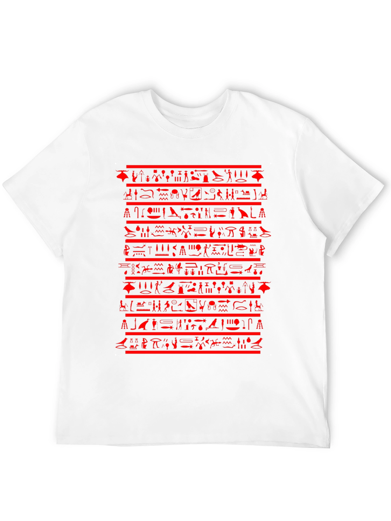 Egyptian Hieroglyphics Graphic Tee - Black