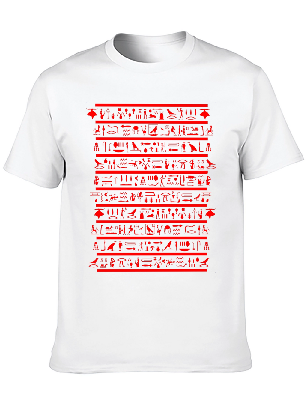 Egyptian Hieroglyphics Graphic Tee - Black