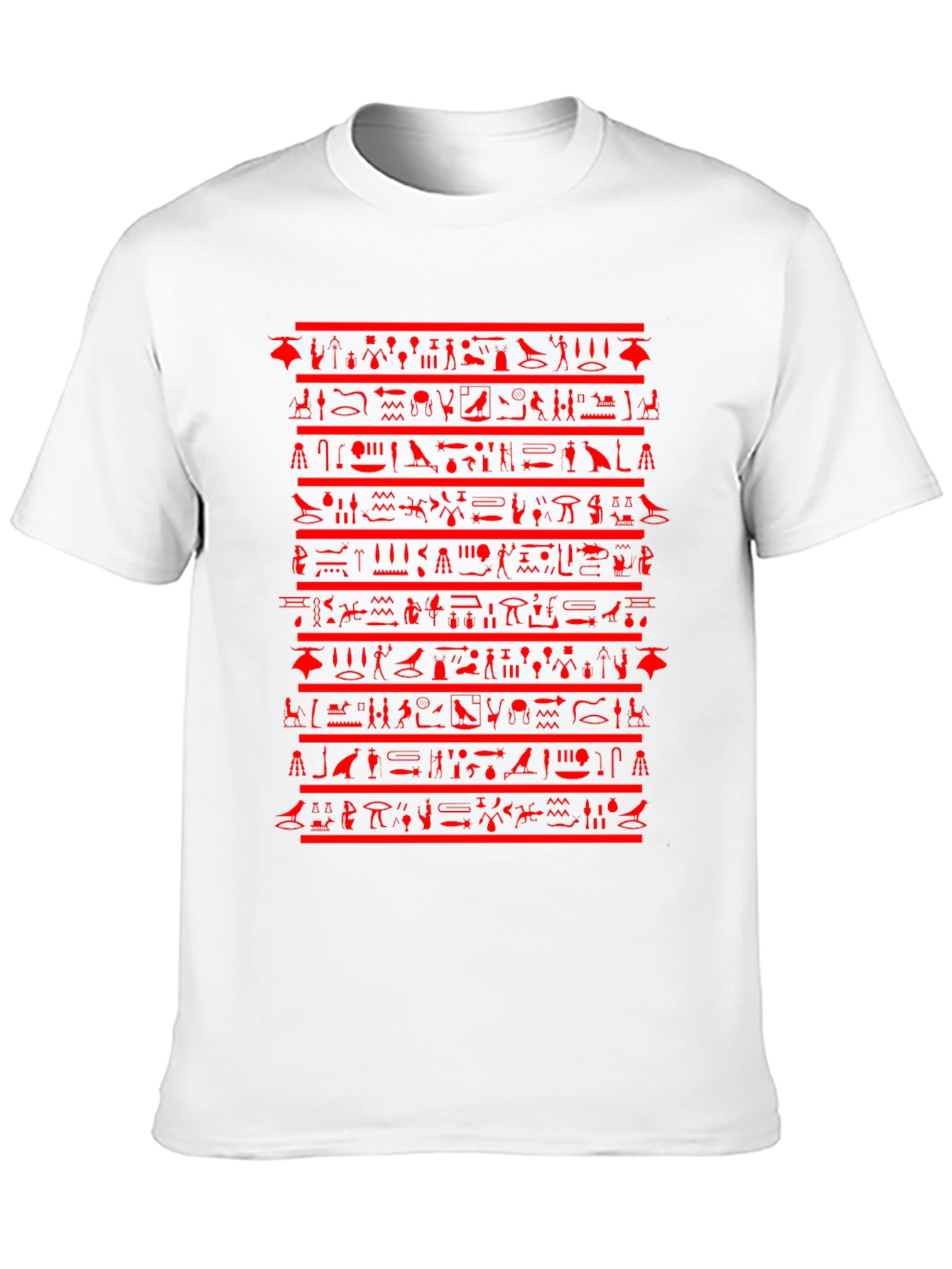 Egyptian Hieroglyphics Graphic Tee - Black