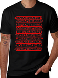 Egyptian Hieroglyphics Graphic Tee - Black