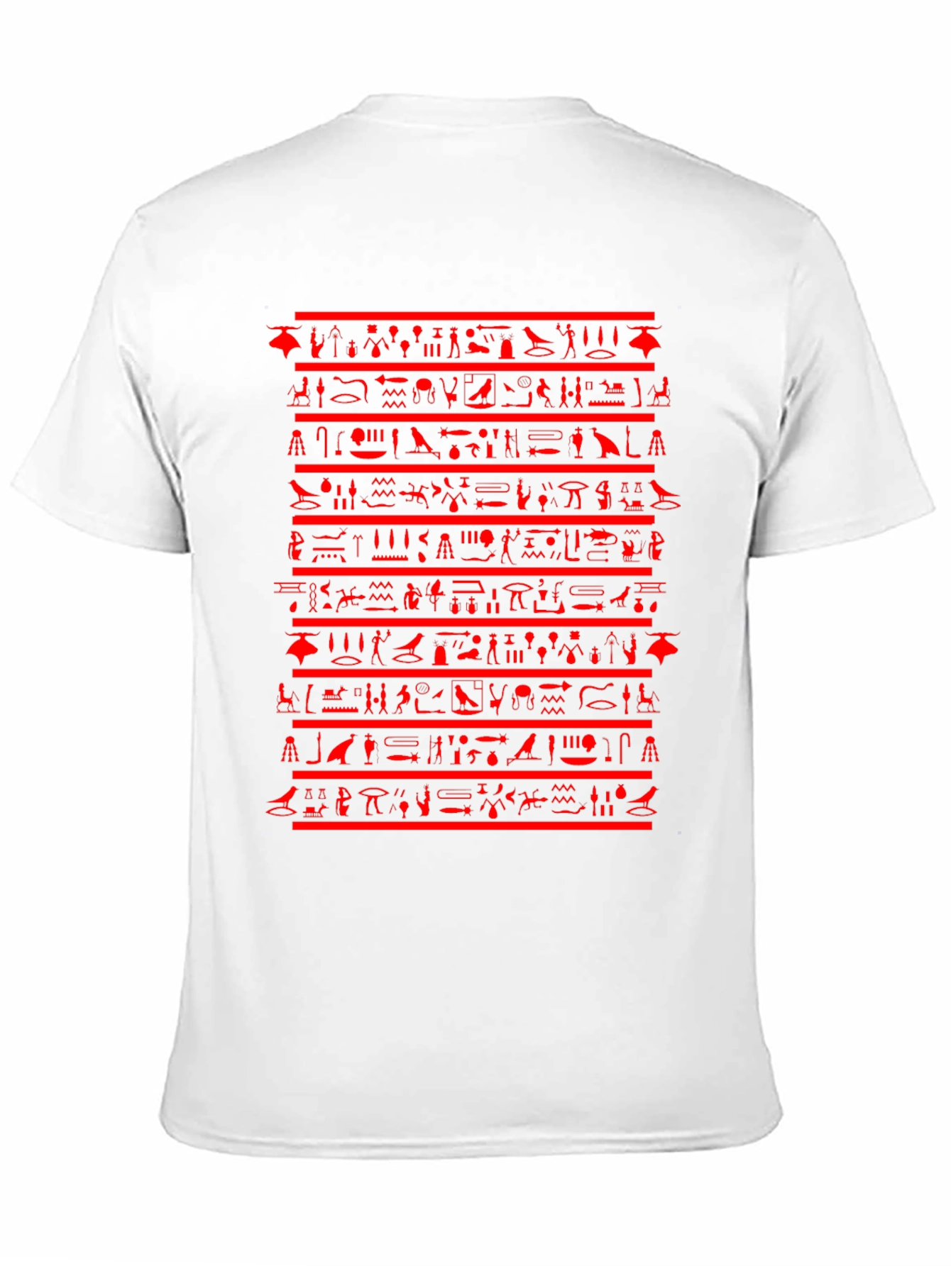 Egyptian Hieroglyphics Graphic Tee - Black