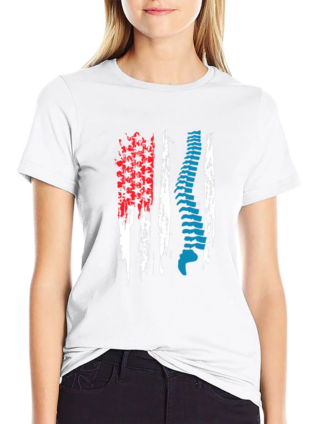 Chiropractor American Flag T-Shirt