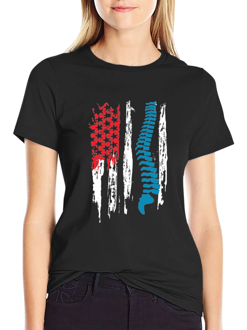 Chiropractor American Flag T-Shirt