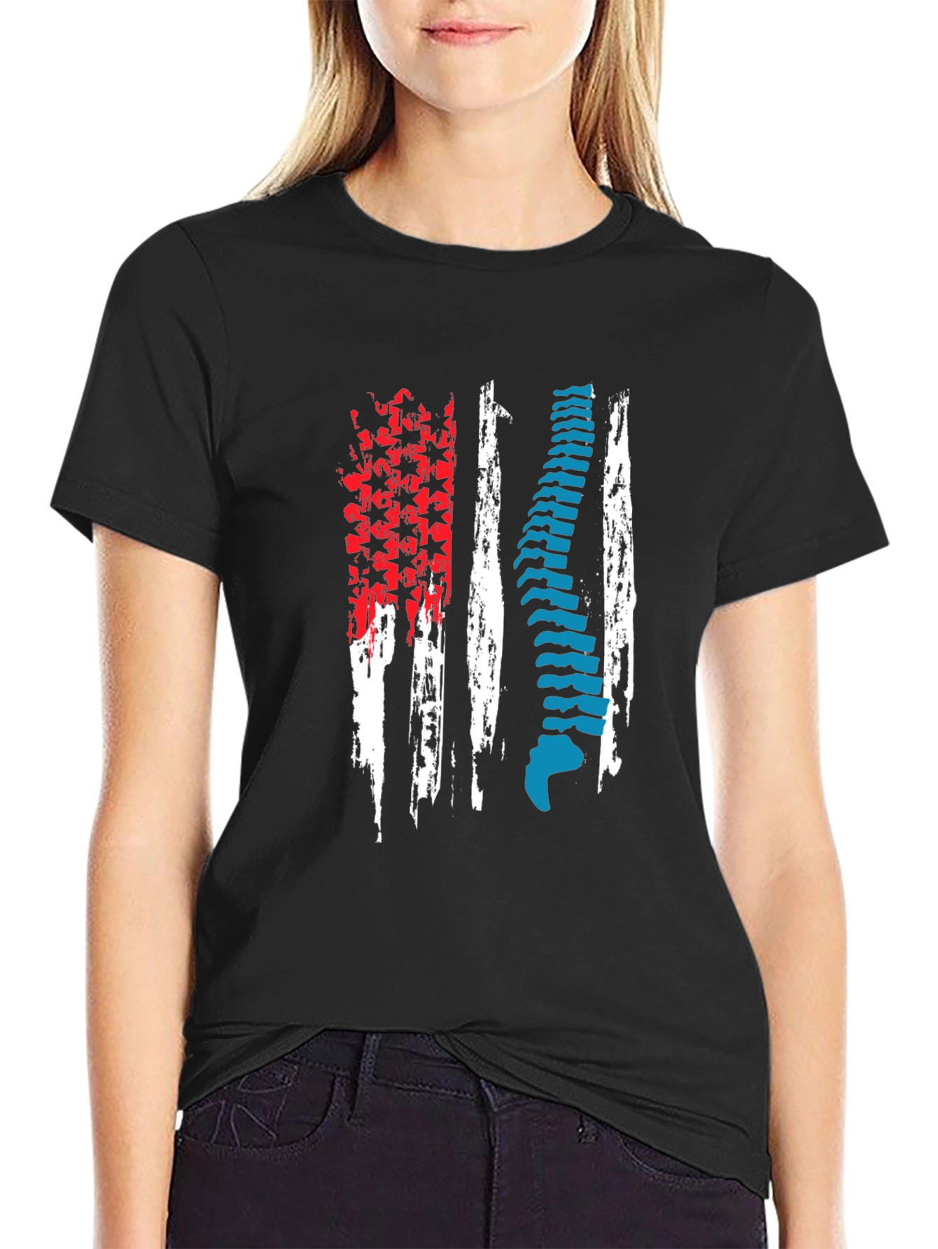 Chiropractor American Flag T-Shirt