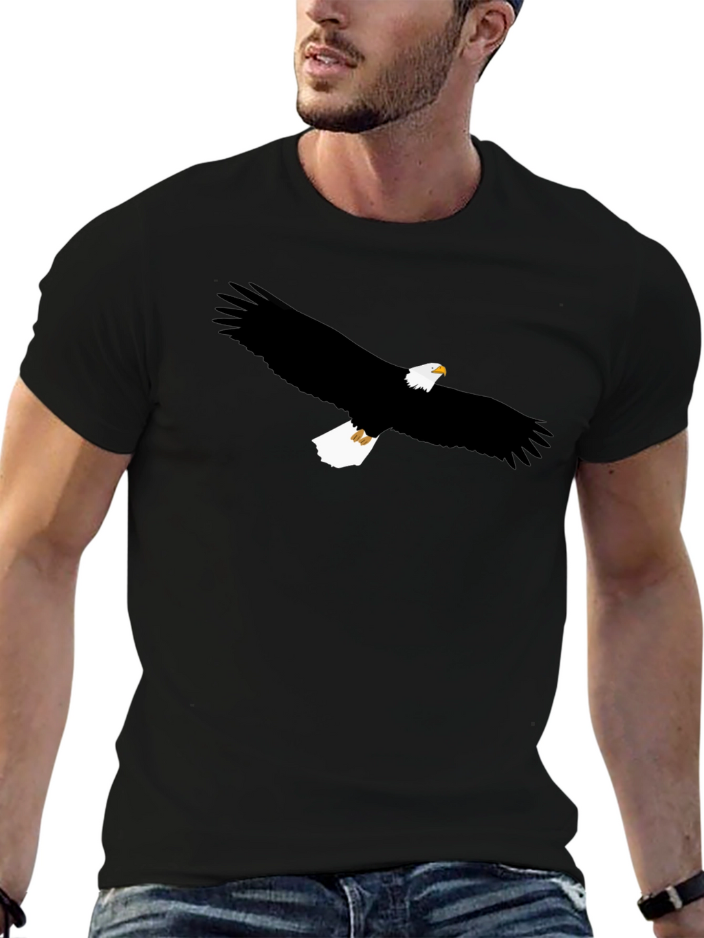 Eagle Graphic T-Shirt - Mens Black Tee