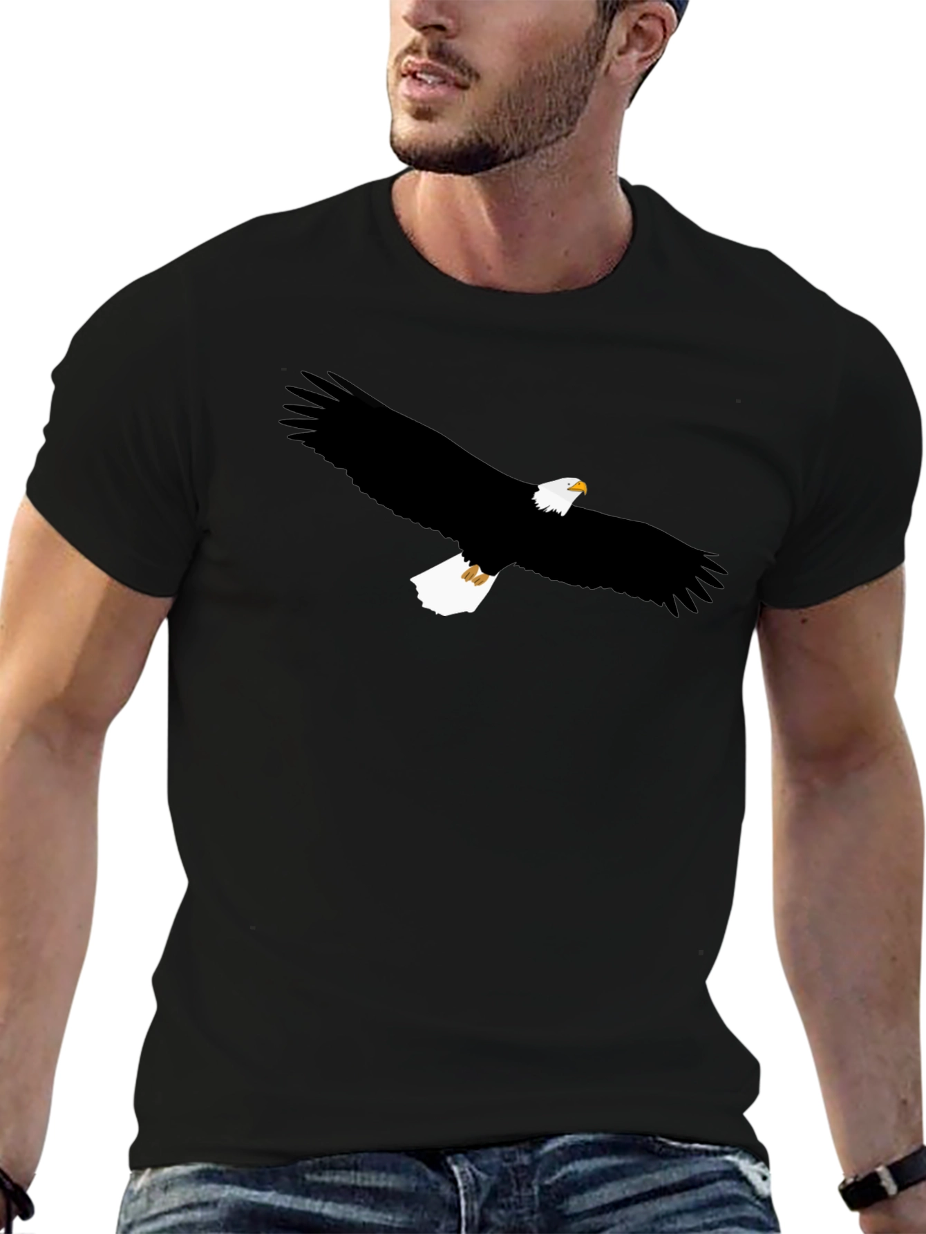 Eagle Graphic T-Shirt - Mens Black Tee