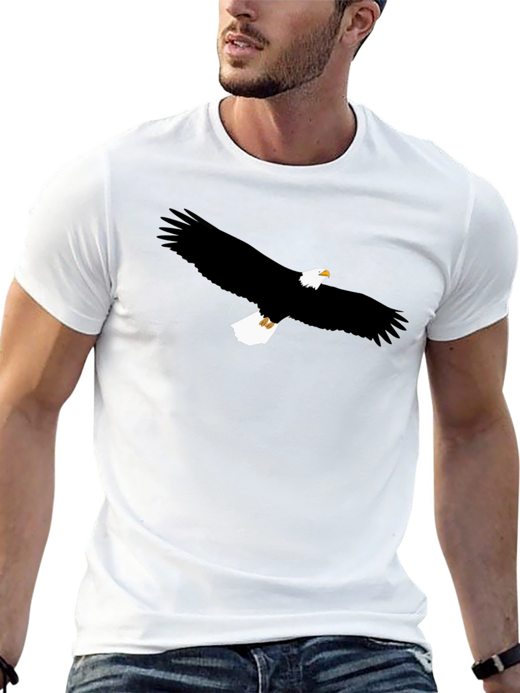 Eagle Graphic T-Shirt - Mens Black Tee