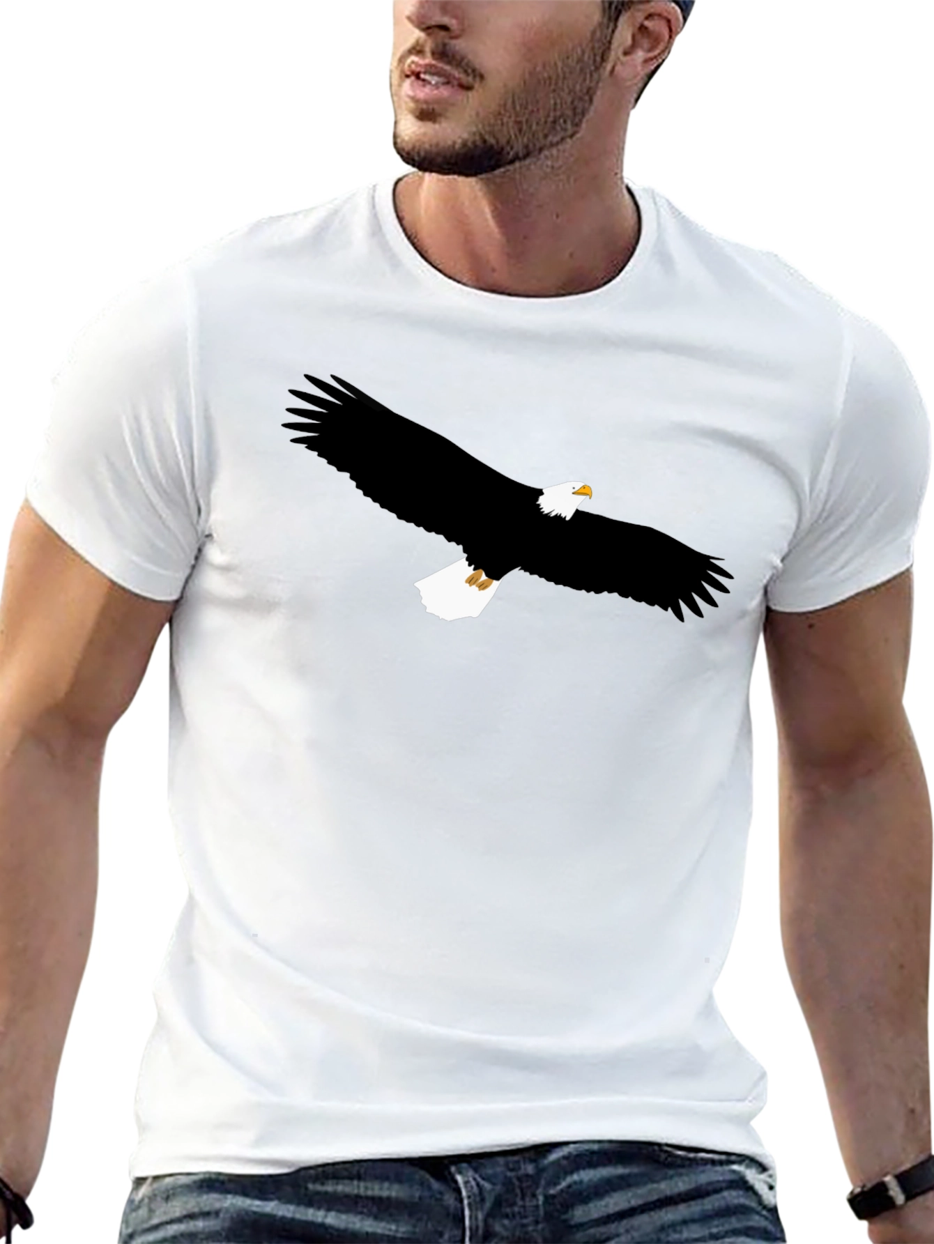 Eagle Graphic T-Shirt - Mens Black Tee