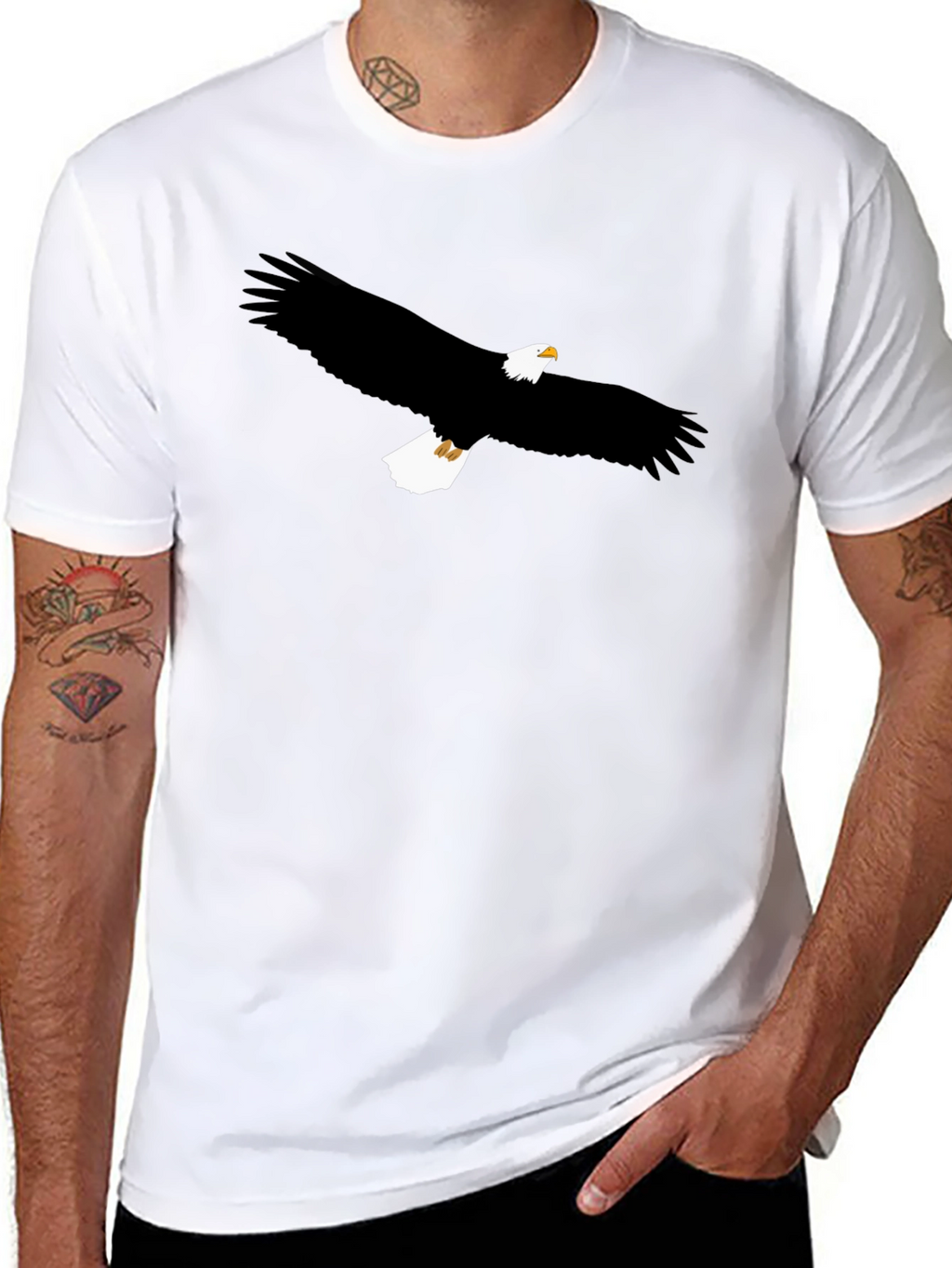 Eagle Graphic T-Shirt - Mens Black Tee