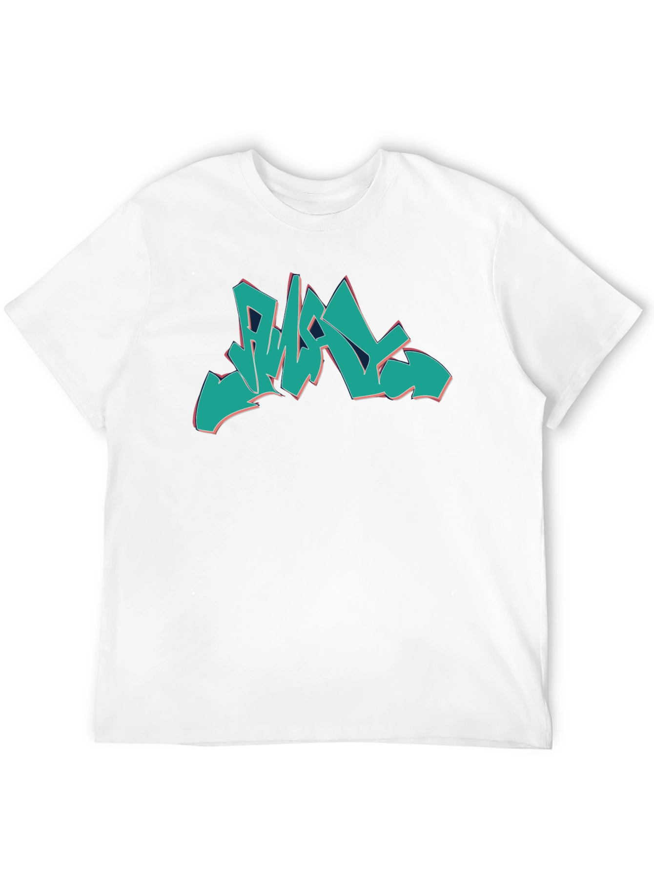 Graffiti Style Graphic Print Black T-Shirt