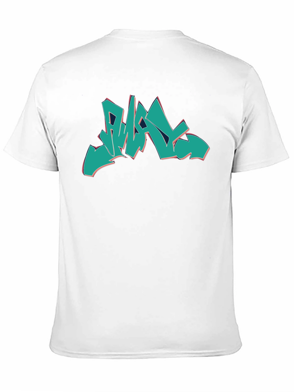 Graffiti Style Graphic Print Black T-Shirt