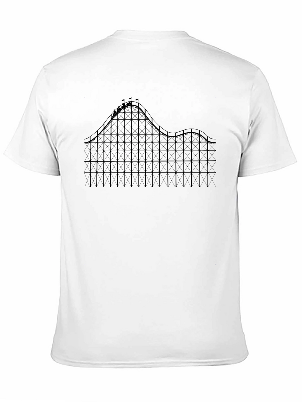 Roller Coaster Graphic Tee - Thrill Ride Design