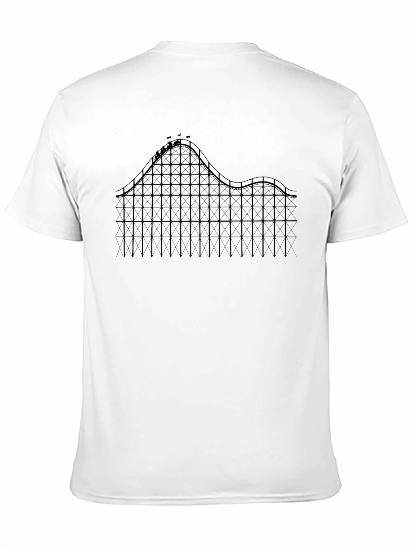 Roller Coaster Graphic Tee - Thrill Ride Design