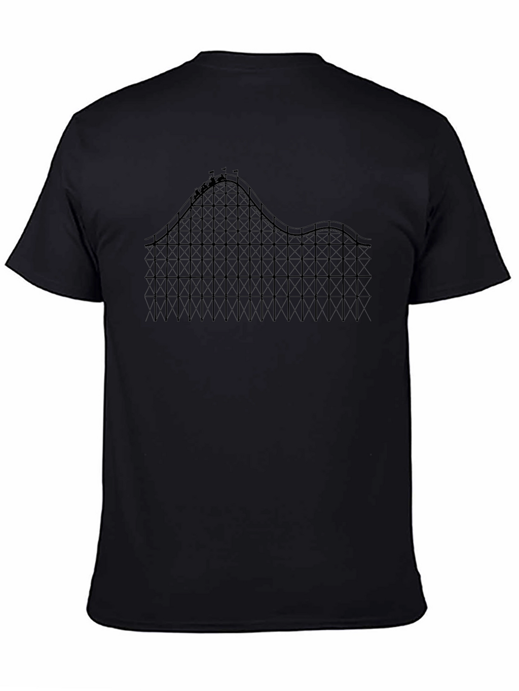 Roller Coaster Graphic Tee - Thrill Ride Design