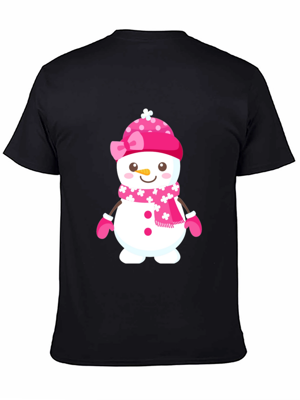 Festive Snowman Graphic T-Shirt
