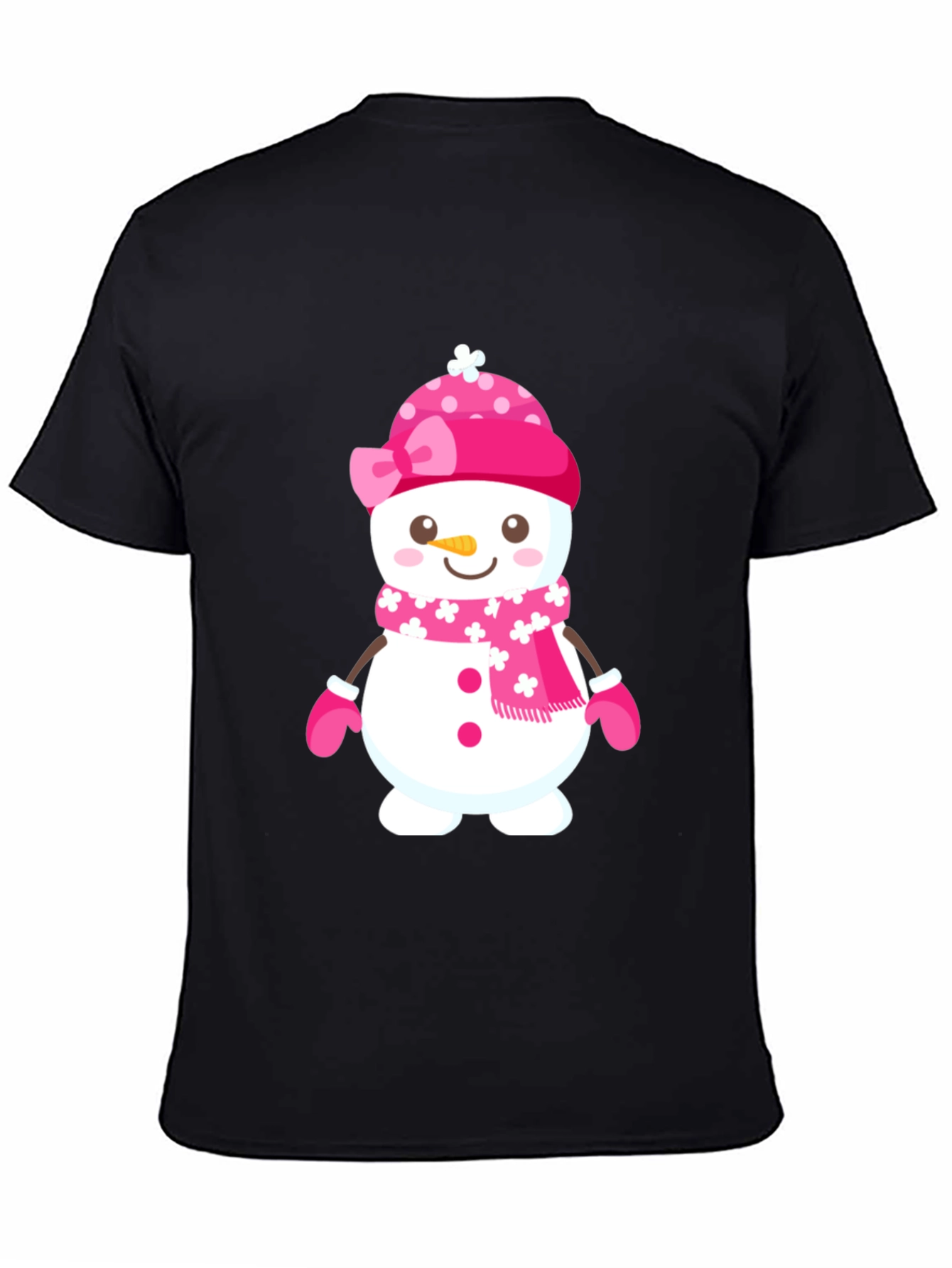 Festive Snowman Graphic T-Shirt