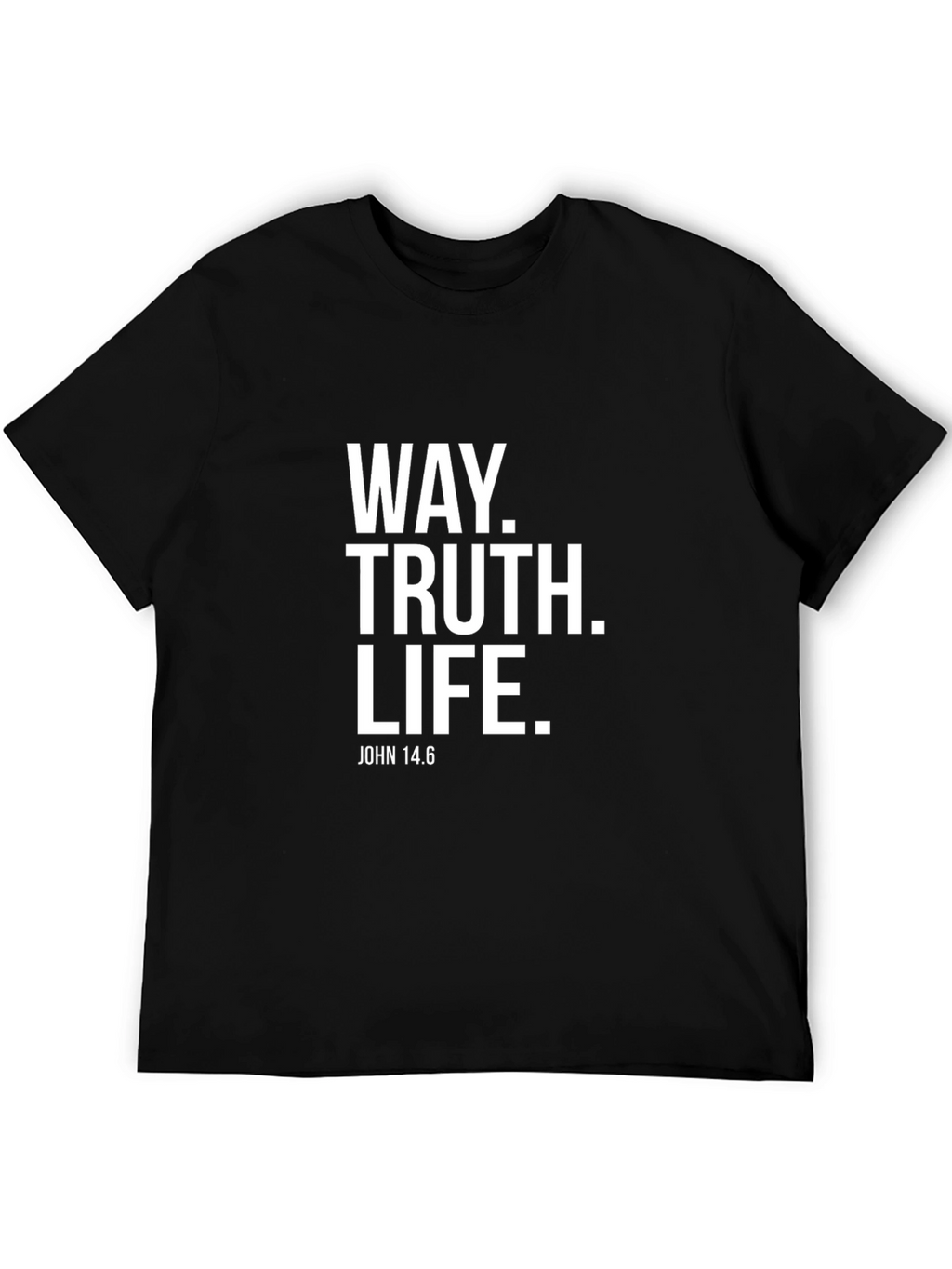 Way Truth Life Black Graphic Tee