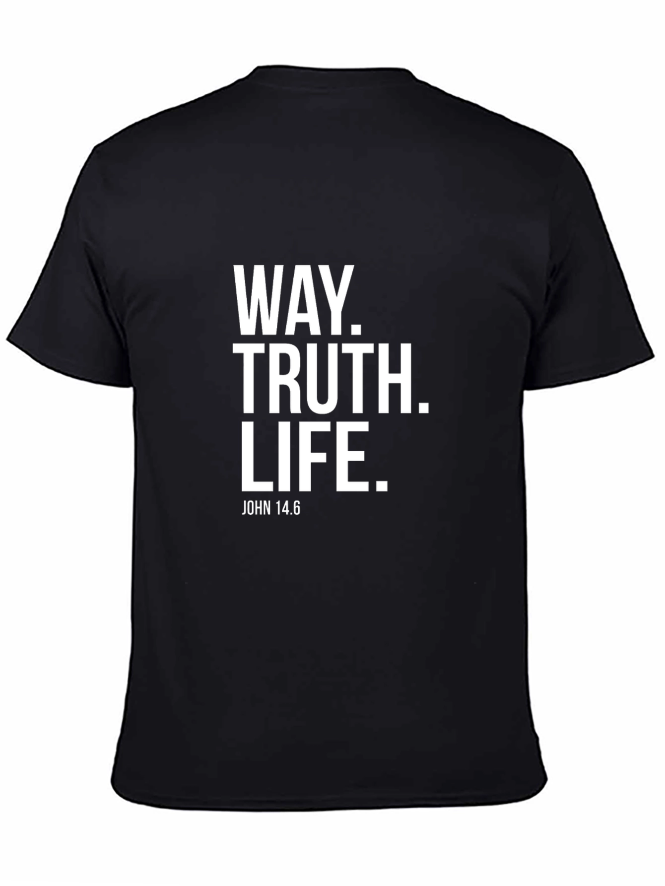 Way Truth Life Black Graphic Tee