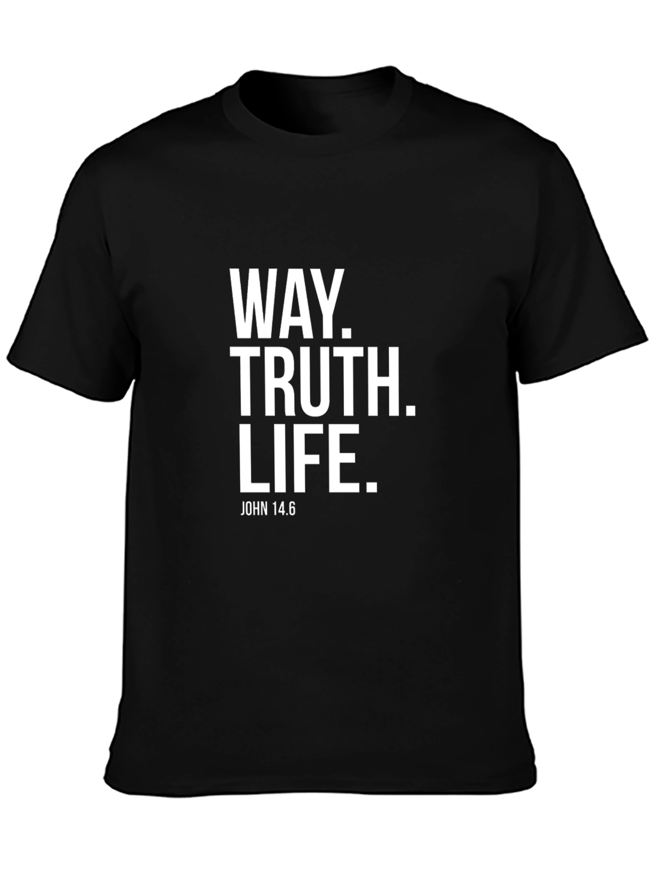 Way Truth Life Black Graphic Tee