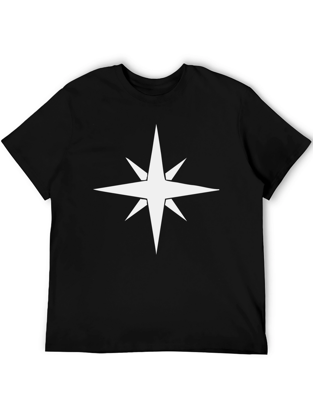Star Compass Black T-Shirt