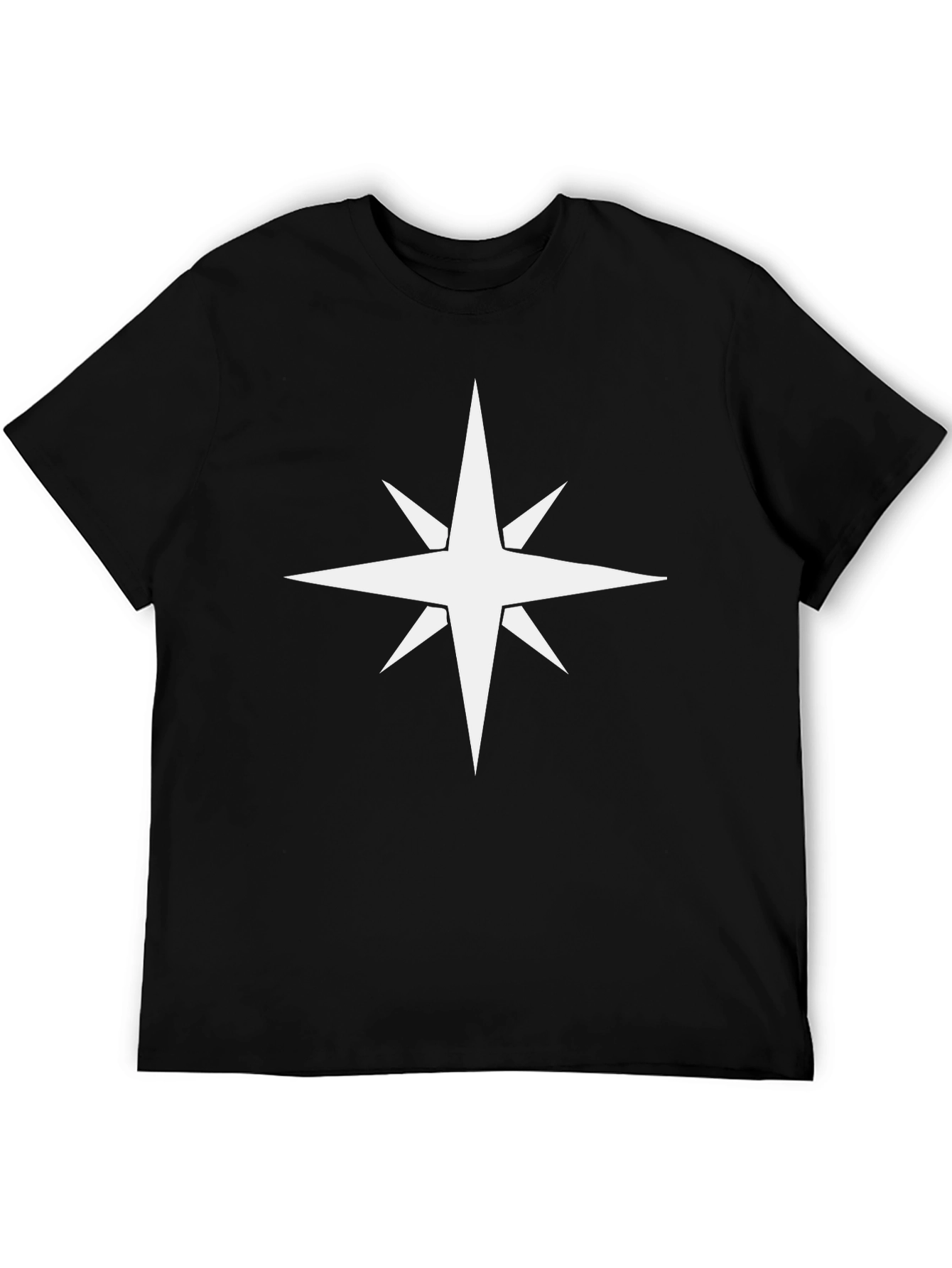 Star Compass Black T-Shirt