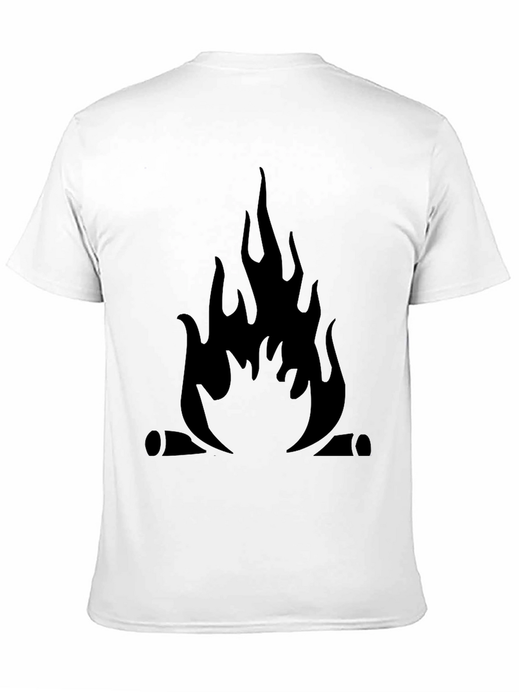 Campfire Graphic Tee - Black Cotton Comfort