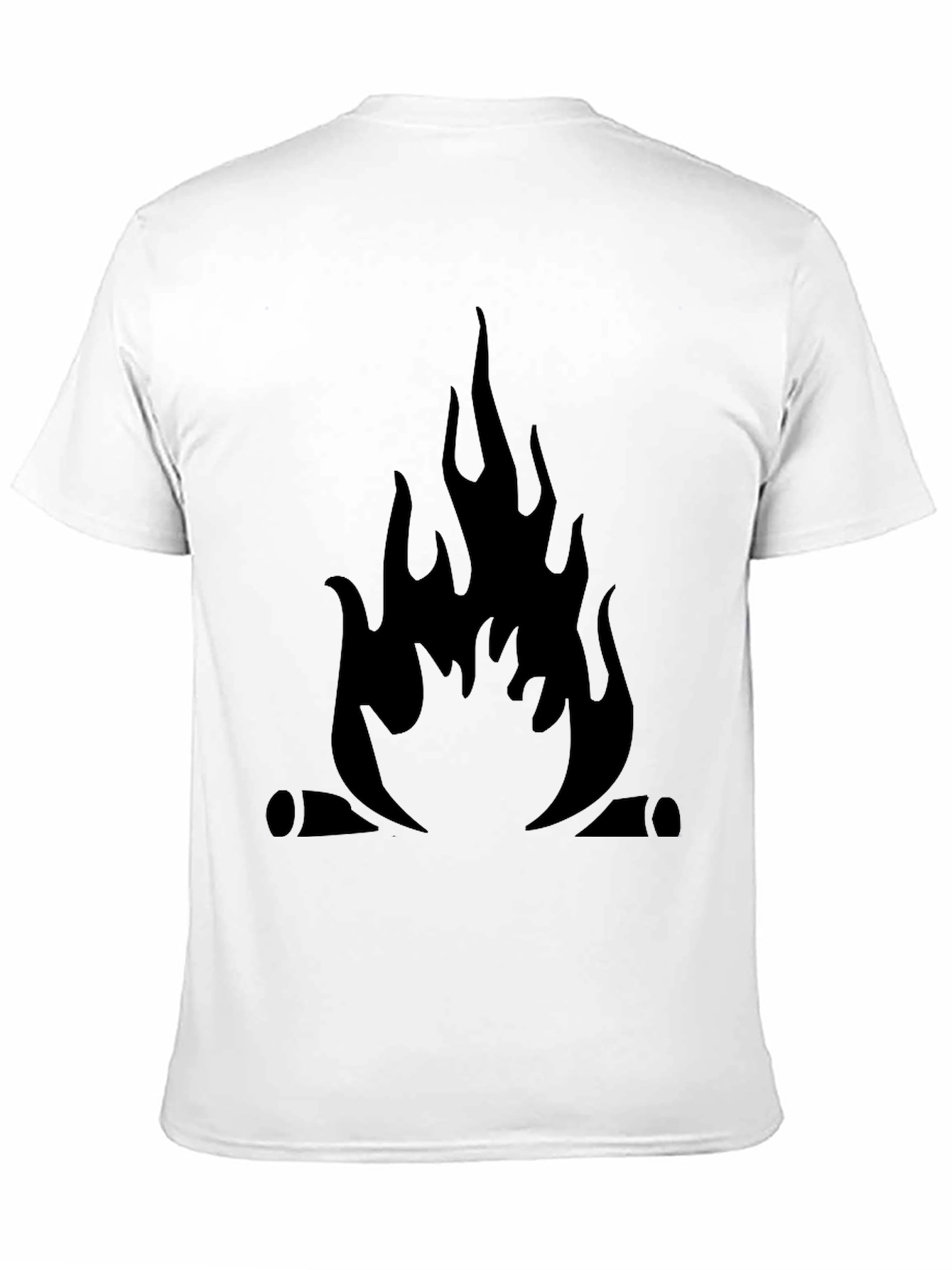 Campfire Graphic Tee - Black Cotton Comfort