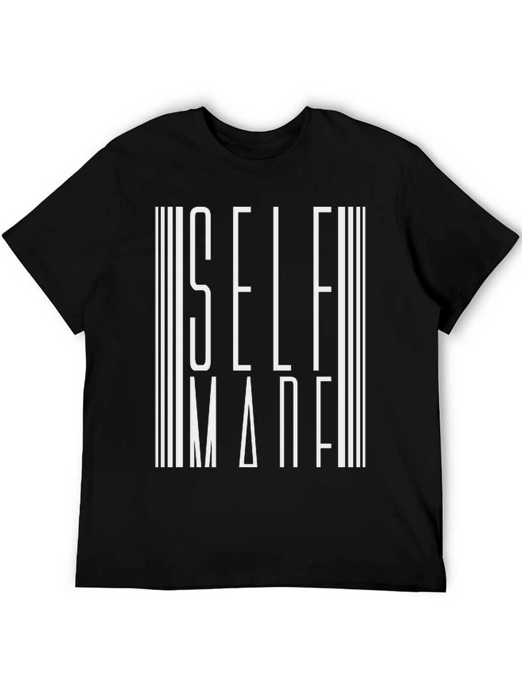 Self Made Graphic Tee - Stylish Black Cotton T-Shirt