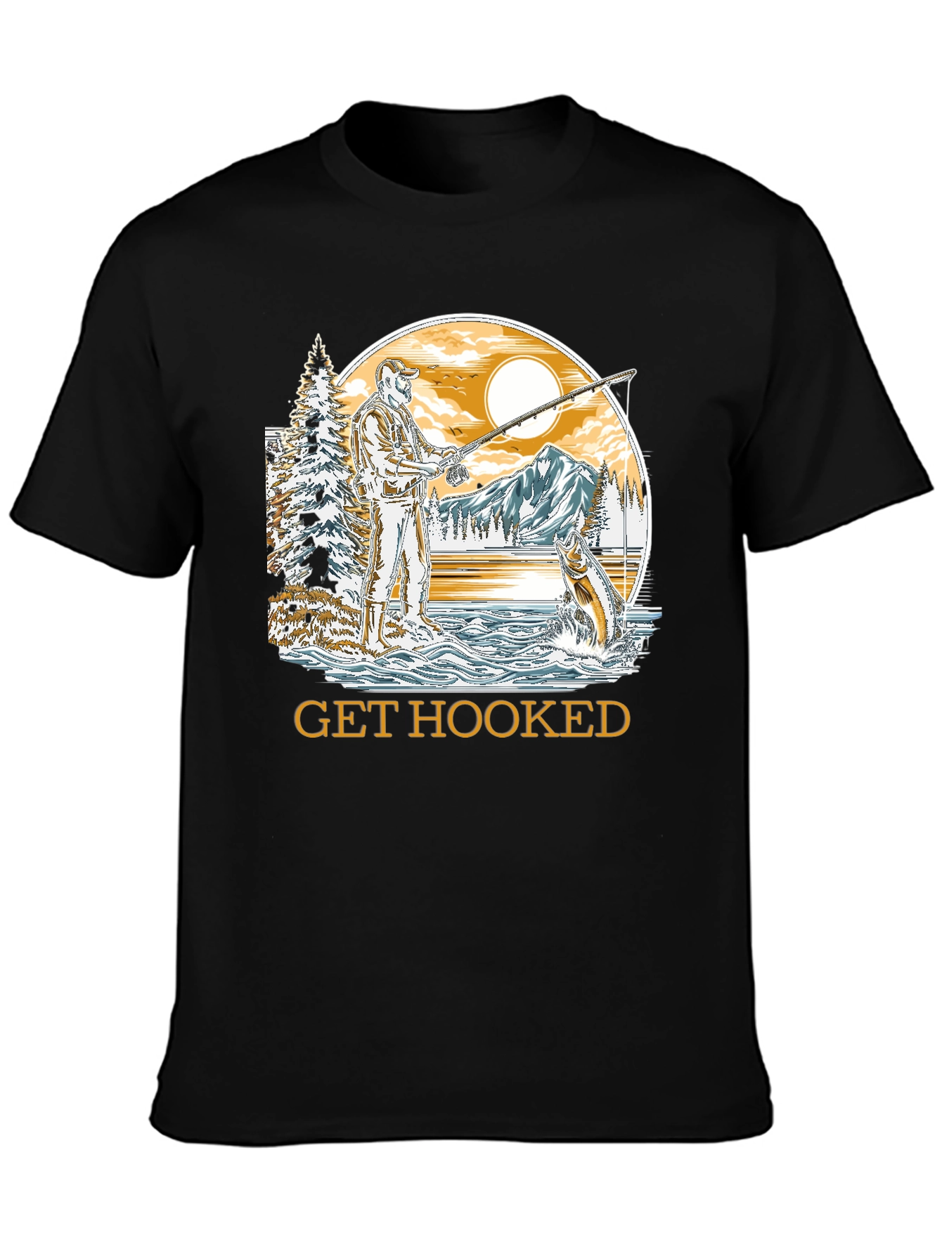 Get Hooked Fishing T-Shirt